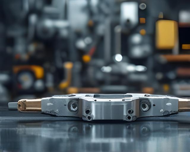 Componente de maquinaria agrícola fabricado en aluminio dentro de un taller técnico